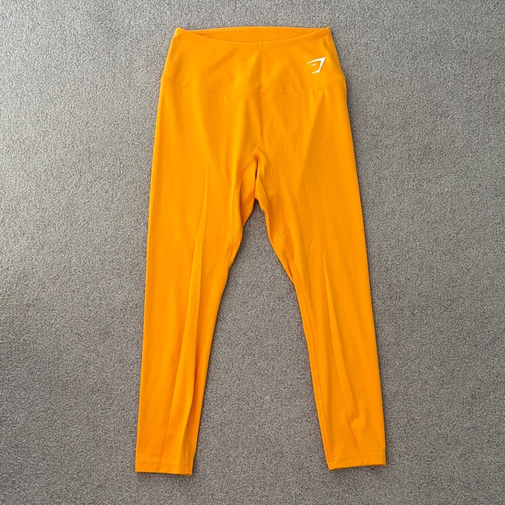 Gymshark Small Crop Orange Leggings